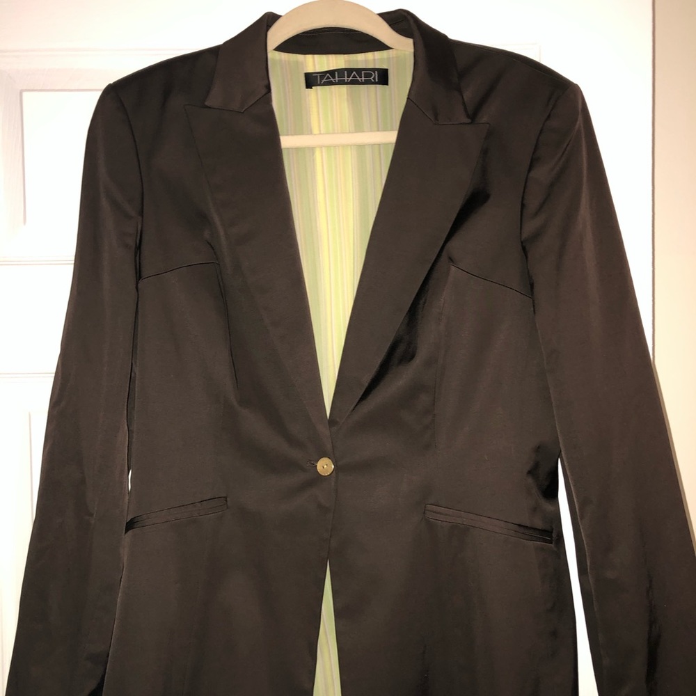 Tahari Chocolate Brown Blazer
